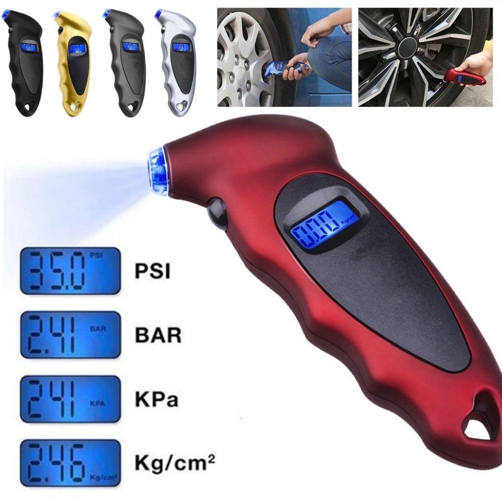 0-10 Bar Range Digital Tire Pressure Gauge LCD Display Electronic Tire Manometer  Motorcycle Tires