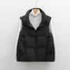 Women's Velvet Vest Women's Vest Solid Color Simple Wavy Pattern Down Jacket Loose Short Trend
