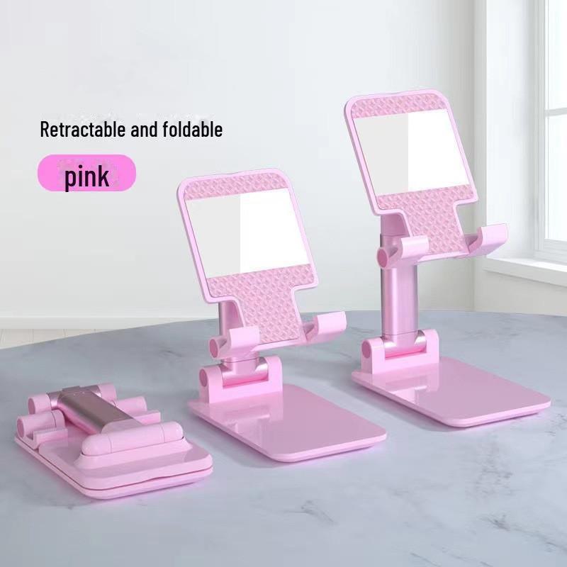 

Регулируемый складной держатель для мобильного телефона и планшета Yushuo B29 with mirror розовый