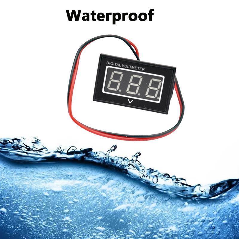 Blue Light LED Display Voltage Volt Meter Car Digital Voltmeter Gauge  Digital Voltmeter Voltage Panel Meter