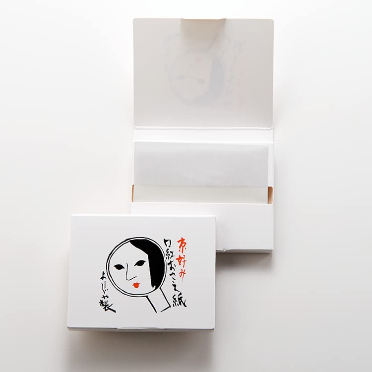 

[Yojiya Official] Lipstick Setting Paper 3-Pack (100 sheets x 3 packs) 50mm x 64mm Special Japanese Washi Paper for Makeup Touch-ups