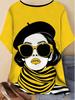 Fashion Modern Girls T-Shirt 3D Print Women's Short Sleeve Tops Y2k Clothing O-Neck Tees Casual T-Shirts Elegant Women Clothes