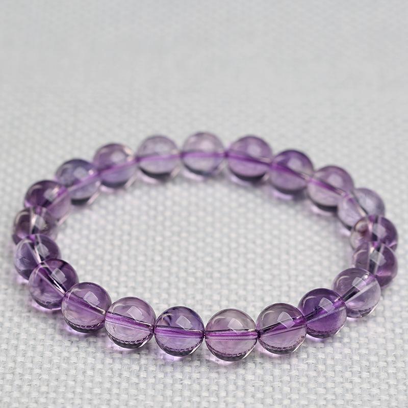 Hongchu Crystal Natural Bolivian Amethyst Bracelet Ice Glass Mirror Electric Light Amethyst Bracelet