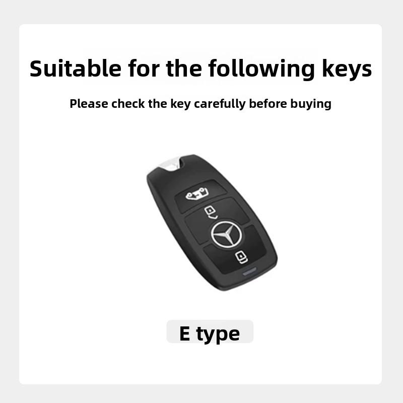 PNR1 Zinc Alloy Car Remote Key Case Cover Shell For Mercedes Benz A C E S G Class GLC CLE CLA GLB GLS W177 W205 W213 W222 X167 AMG