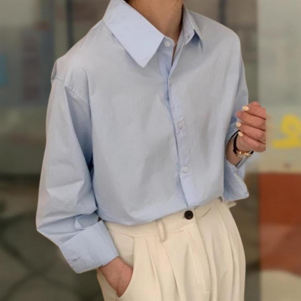 New Arrivals Open Run Women Cotton Collar Neck Shirt Standard Fit