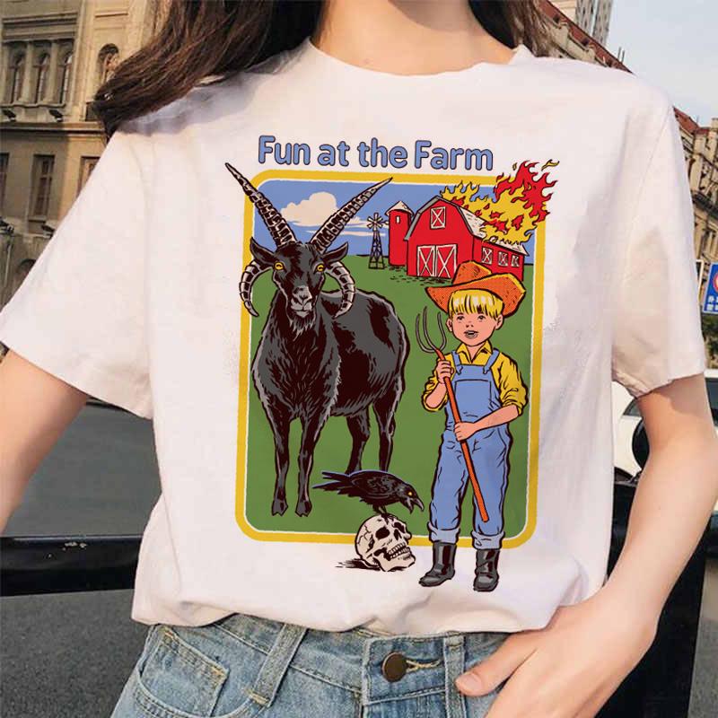 2026 Vintage Fantasy Monster Art Cotton T Shirt Unisex Loose Fit Funny Retro Cartoon Daily Casual Short Sleeve Tees