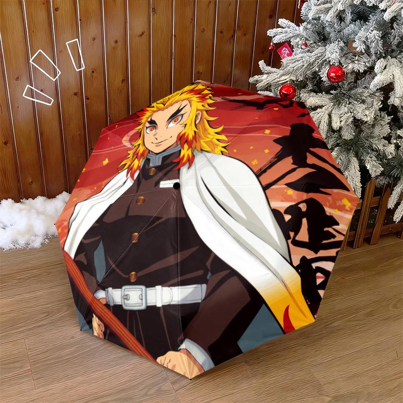 Japanese-style cartoon Demon Slayer Kamado Tanjiro & Kamado Nezuko umbrella including home travel and outdoor activities Multi functional umbrella 35