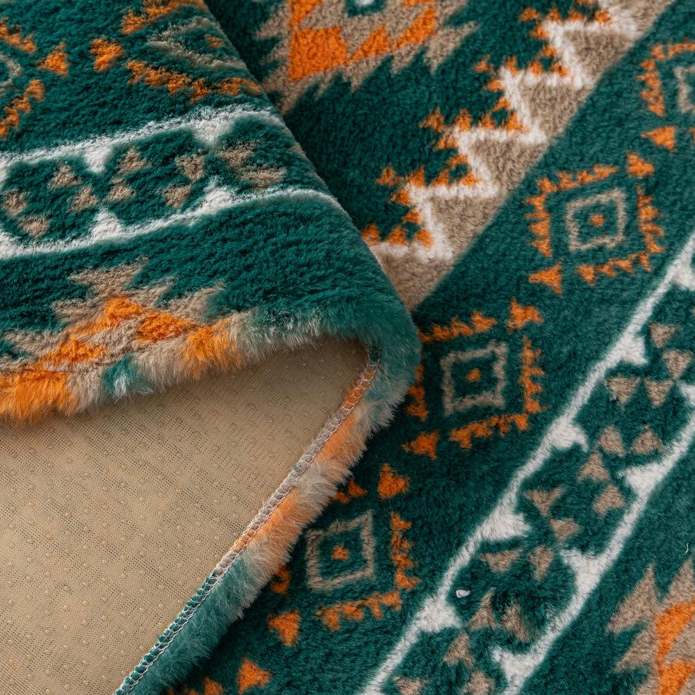 Bohemian Style Rabbit Plush Sofa Cushion  New Sofa Cover Autumn And Winter Premium Blanket