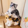 Super Likfelike Fat Face Cat Peluche Imbottito Mela Faccia Tigre Modello Gattino Animali Simulati Decorazione Casa Regalo per Bambini