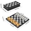 Extra Small Magnetic Gold and Silver Chess Set Educational Toy for Kids Intellectual Development Puzzle Chess for Boys and Girls