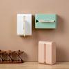 Chic Wall-mounted Tissue Box Holder With Stylish Concave Round Opening For Convenience