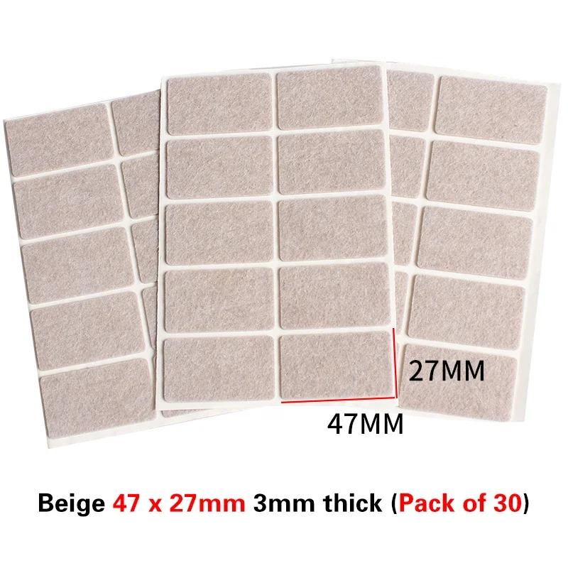 Thickened Self-adhesive Felt Chair Leg Pads Anti Slip Scratch Resistant Noise Resistant Floor Furniture Protection Pads Gaskets