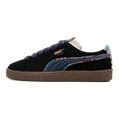 Baskets basses décontractées en daim Baskets unisexes Noir 399021-01