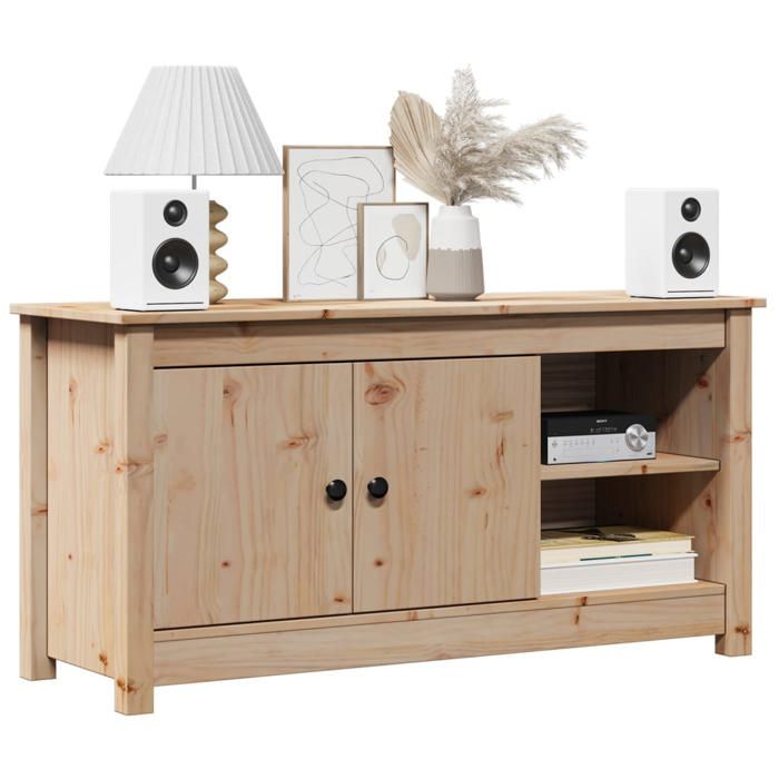 VidaXL TV Cabinet 103x36.5x52 Cm Solid Pine Wood 814589
