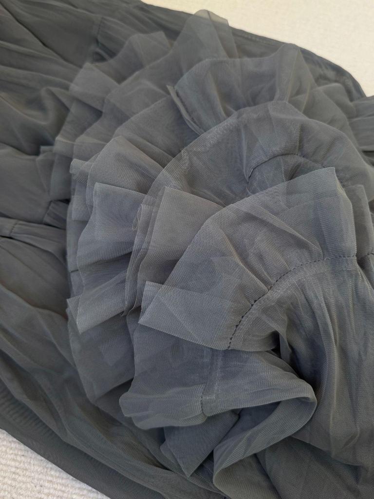 Women’s French-Style High Waist A-Line Mesh Skirt | 2026 Fairy Pleated Loose Hem