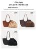 JOGUJOS Genuine Leather Retro Underarm Tote Bag for Women