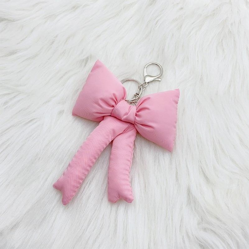 Cute Bowknot Keychain Bag Pendant Adorable Bowknot Keychain Bag Hanger for Collectors and Keychain Enthusiasts