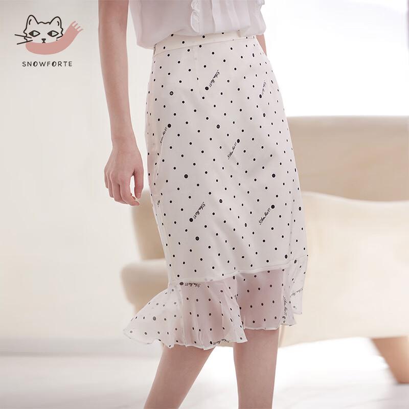 

Sinuofude 91.8% Silk Blend Lace Midi Skirt XL