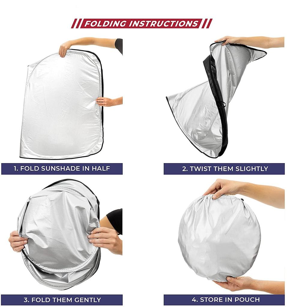 Pour Tesla Model 3 Model Y Pare-brise de voiture Housse Pare-soleil Vitre Avant Pare-soleil Visière Accessoires Intérieurs Auto Protection UV