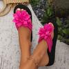 Women Summer Casual Beach Home Shoes Sandals Flower Flip Flops