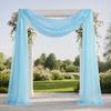 Organza Fabric for Wedding Decorations Party Wear, 2 Yards Long 59-Inch Wide, Rainbow Holographic Gauze for DIY Photography Backdrops, Personalized