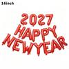 2027 Number Balloons 16In Large Number Foil Balloon 2027 New Year Christmas Graduation Birthday Party Decoration