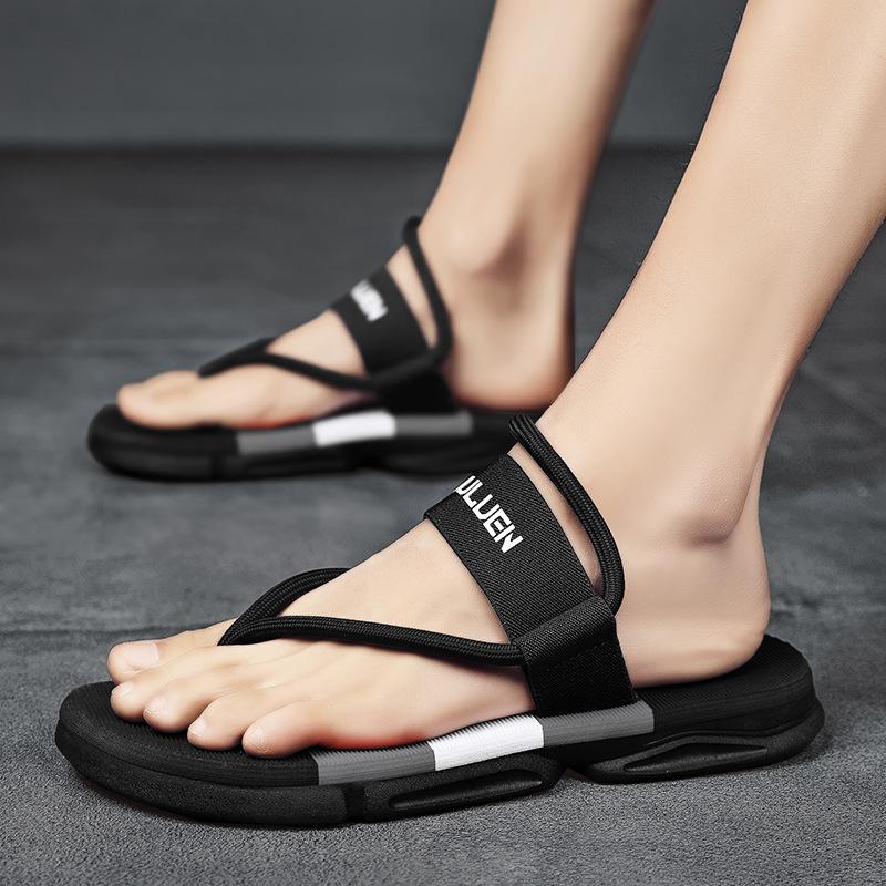 Summer Roman Beach Shoes Flip Flops Slip On Flats Slippers Men Slides 2024 New Dropshiping Men Sandalias Hombre Sandals Male