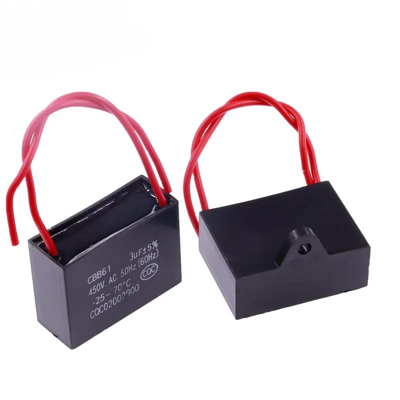 CBB61 Kondensator 450V Anlaufkondensator für Ventilatoren 450vac Ventilatorkondensatoren 1UF/1.2UF/1.5UF/2UF/2.5UF/3UF/4UF/5UF/6UF/10UF