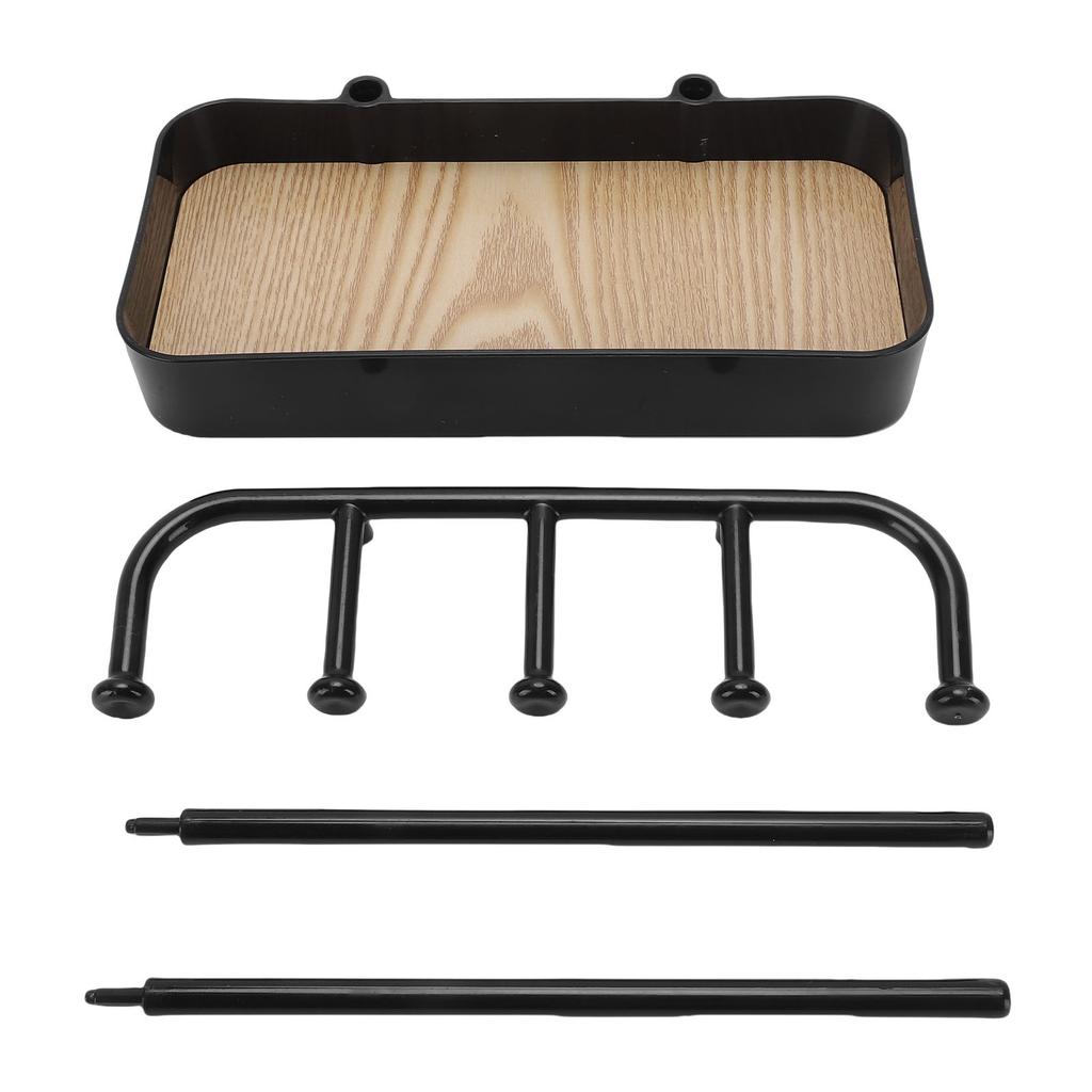 Jewelry Stand with Wooden Tray Jewelry Hook for Necklace Bracelets Ear s Keys Watches