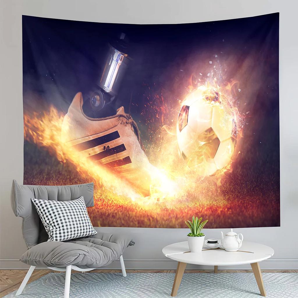 Football Tapestry, Stadium   Fans  Art Living Room Bedroom Wall Hanging Tapestry