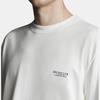 Moncler Męska koszulka z krótkim rękawem i okrągłym dekoltem, blok kolorów z literą, topy Biały H1-091-8C00017-8390T-034