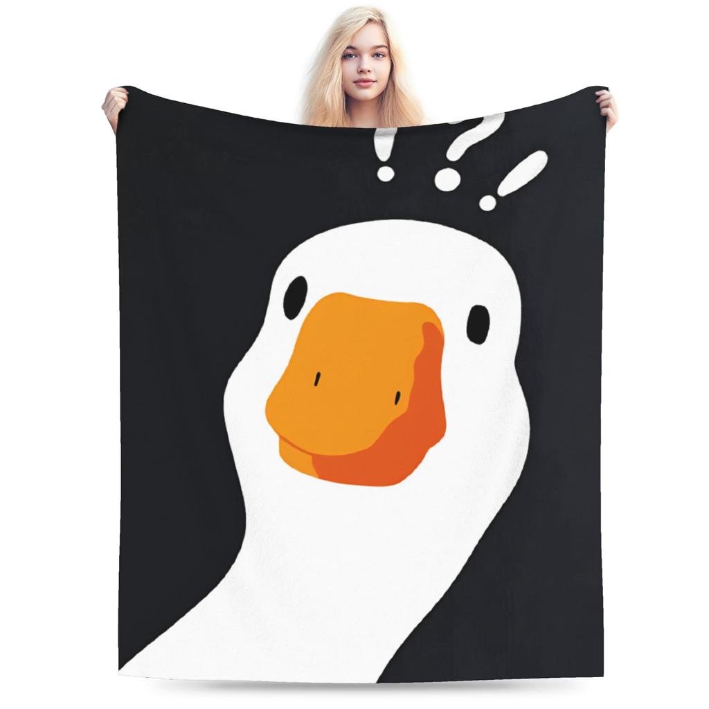 Cute Cartoon Duck Blanket Super Soft Fashion Plush Throw Blanket For Children Couch Bed Flannel Bedspread Bed Cover