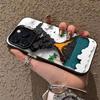 Creative Volcanic Eruption Phone Case For iPhone 16 15 14 13 12 11 Pro Max 7 8 Plus XR XS Max Shockproof Silicone Matte Cover