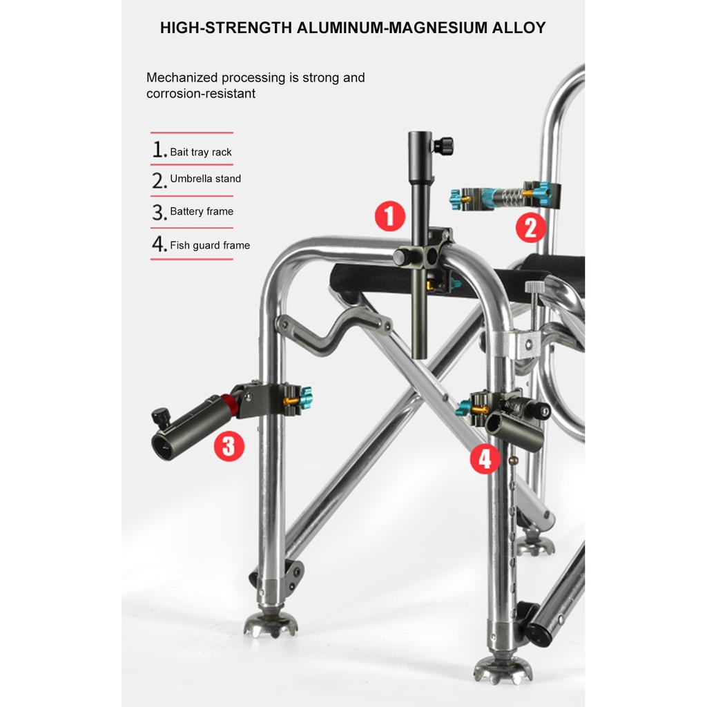 Adjustable Umbrella Bracket Fishing Rod Holder Easy Installation Fishing Chair Umbralla Holder Fishing Clamps Stand