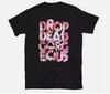 DROP DEAD, GORGEOUS Pink Stacked Logo T Shirt Full Size