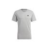 Adidas Train Essentials Feelready Training T-Shirt Solid Logo Round Neck Short Sleeve Men T-Shirts Gray IC7445