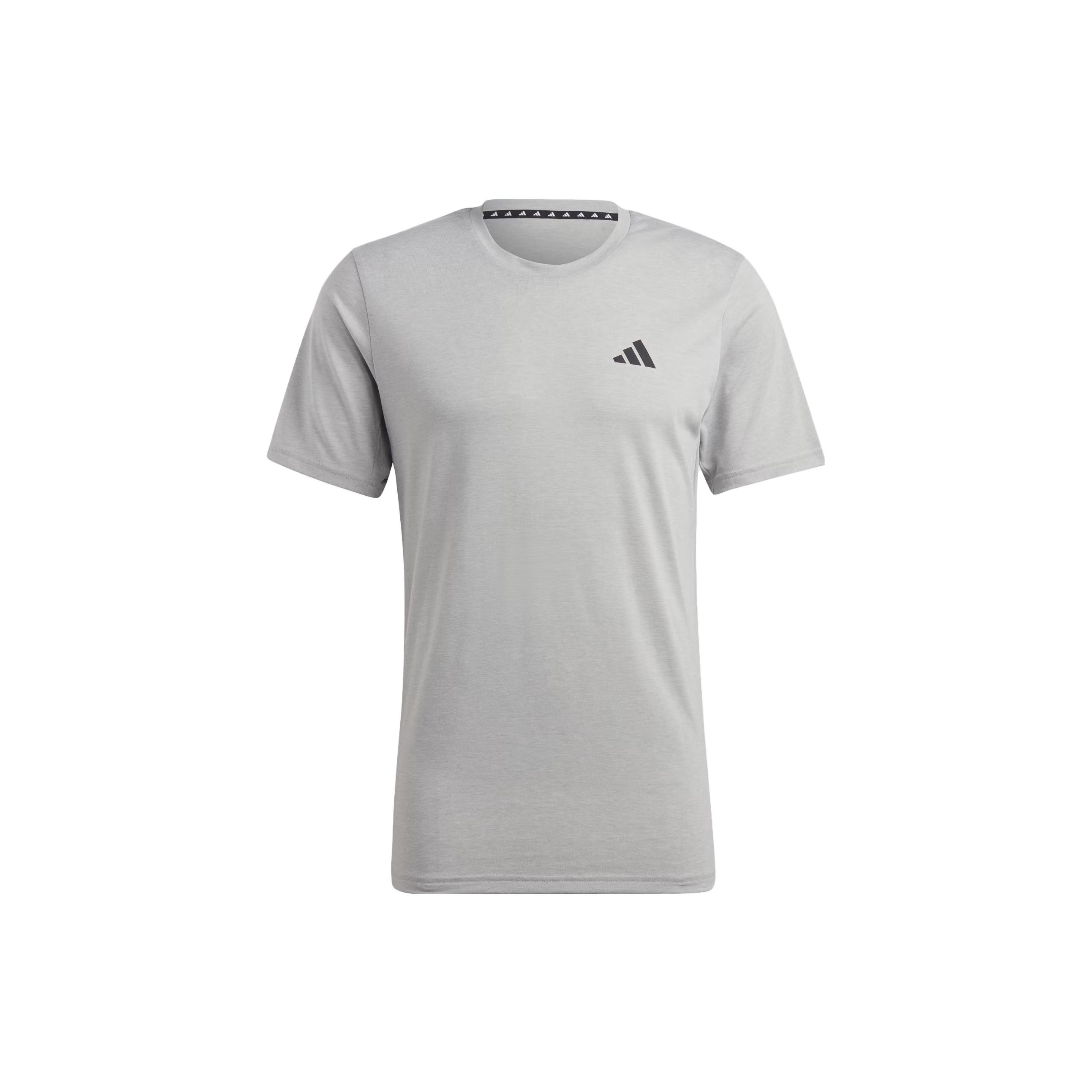 

Adidas Train Essentials Feelready Training T-Shirt Solid Logo Round Neck Short Sleeve Men T-Shirts Gray IC7445 XL