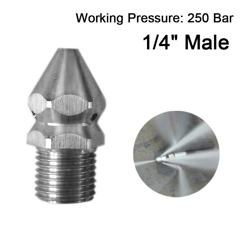 

Чистящая насадка Мойка высокого давления Сливная труба для очистки канализационных труб Распылительная насадка 4 струи