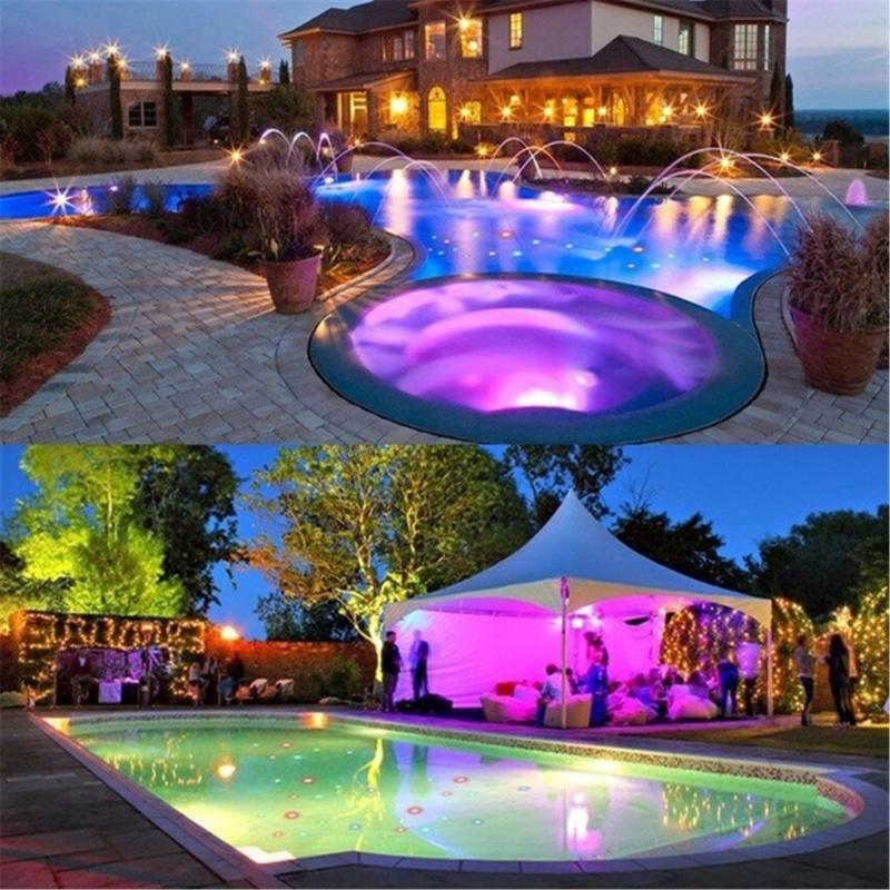 Outdoor Floating Pool Light Underwater Glowing Lamp Night Projection Waterproofs Fountain Light for Pool Pond Garden