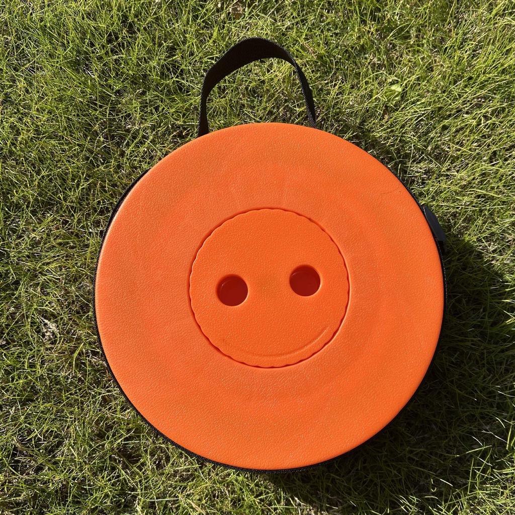 Collapsible Outdoor Travel Stool - Portable Adjustable Seat for Camping, Fishing, and Queuing