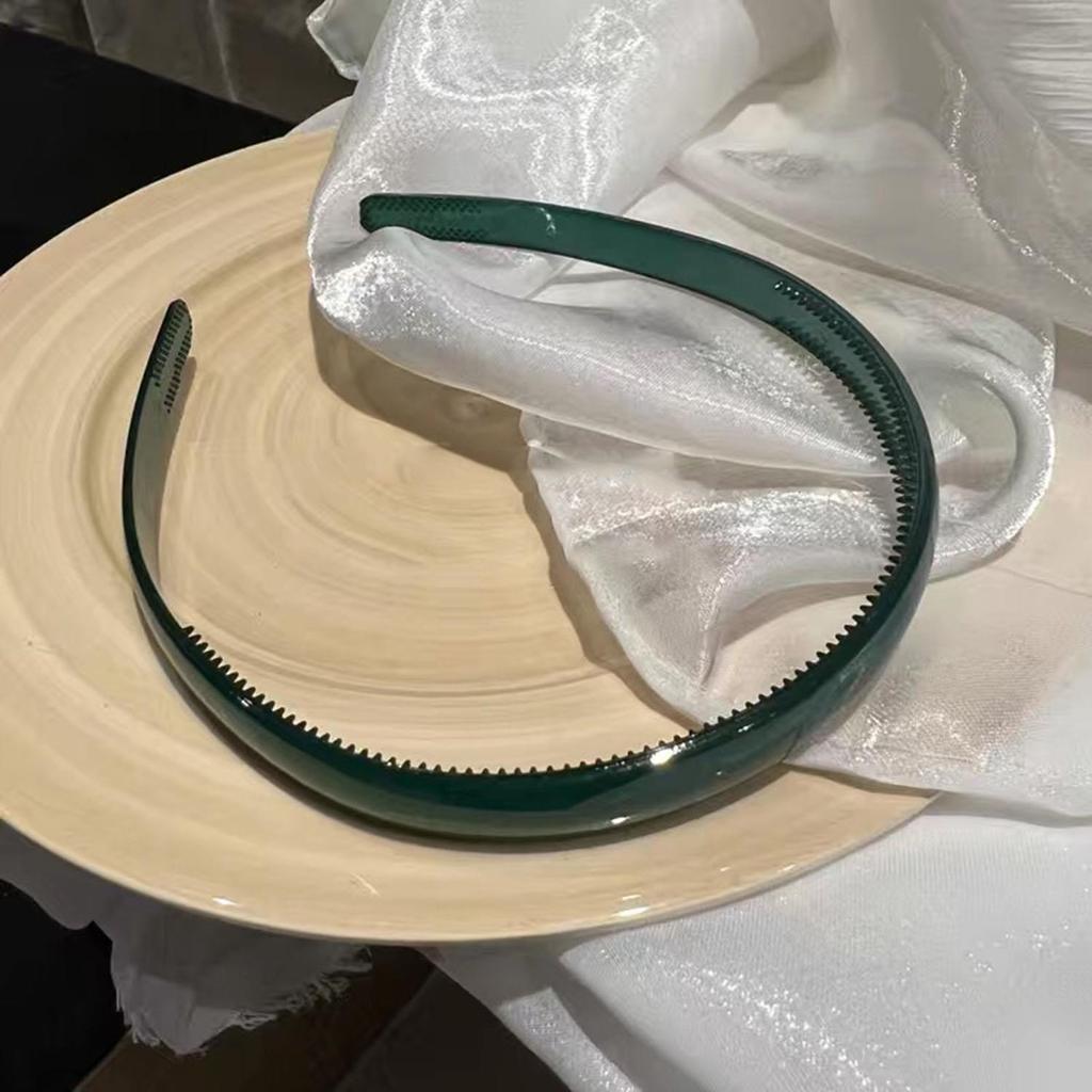 Translucent Plastic Headbands With Teeth Solid Color Hairbands For Women Head Hoop Band Antiskid Hair Hoops Hair Accessories
