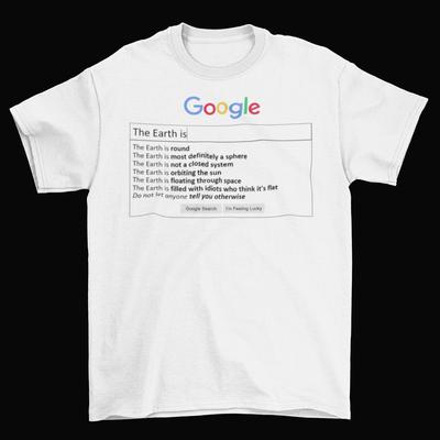 Anti Flache Erde T-Shirt Unisex Erwachsene Lustig Größen Baumwolle Erde Rund NASA Neu