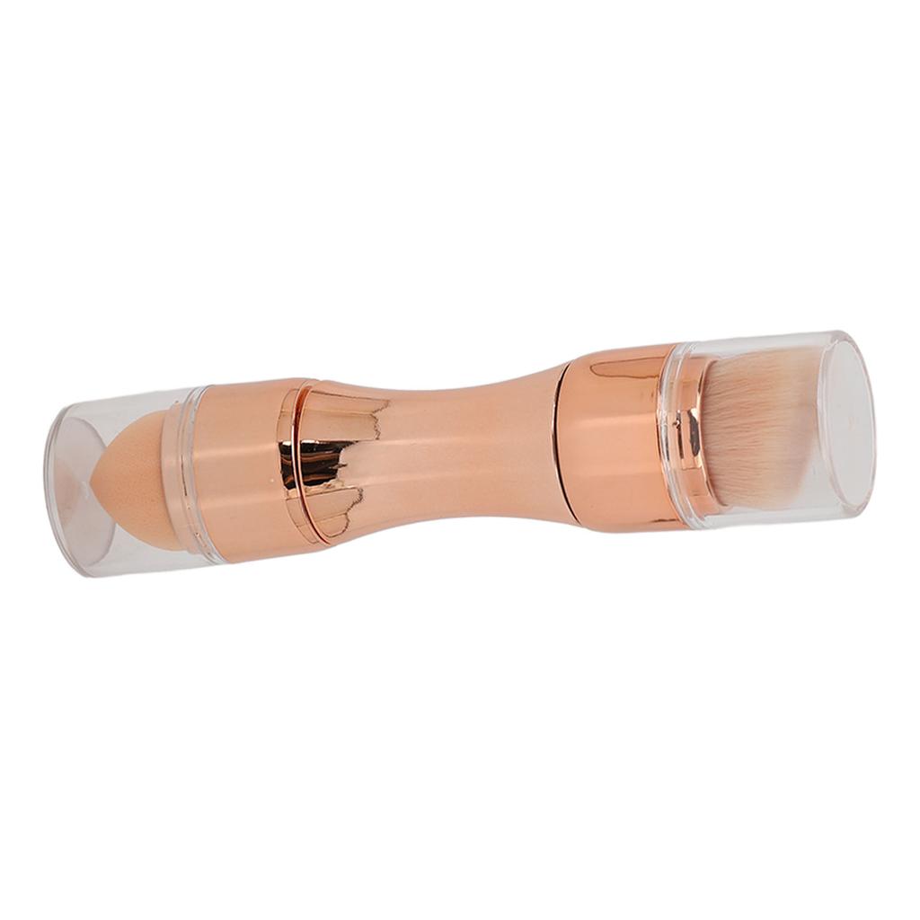 4 In 1 Makeup Brush Soft Bristles Elastic Sponge Head Portable Eyeshadow Lip Powder Foundation