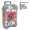 Dollhouse Mini Suitcase Trolley Luggage Handbag Model Candy Box Toy Stand Pretend Play Toy Suitcase Toys for Doll House Decor Pet Grooming Dressing