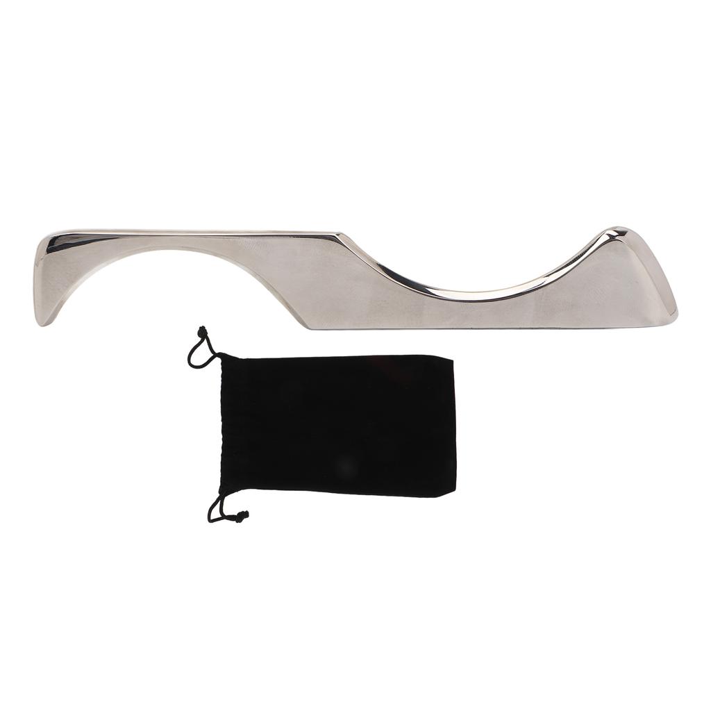 S Shape Stainless Steel Gua Sha Promote Blood Circulation Ergonomic Gua Sha Massage Tool for Neck