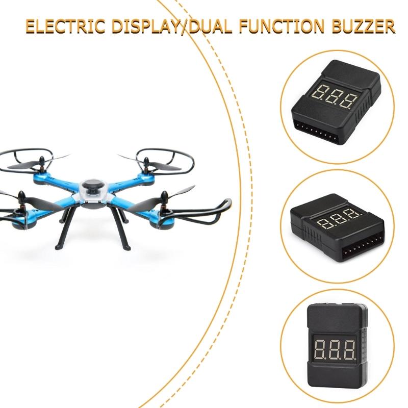 1-8S Liion/Fe Battery Voltages Tester Low Voltages Buzzers Alarm Checkers for Vehicles & Remote Controls Toys