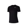 Quick-Dry Logo Crew Neck Pullover Short Sleeve T-Shirt Women Tops Black AQ3210-010