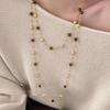Tigers Eye Pendant Necklace For Women With Double Layer Design And Copper Material For Autumn Winter Fashion