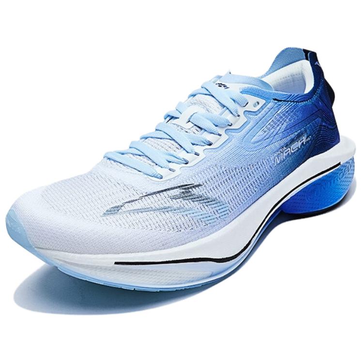 New Anta MACH 4.0 Shock Absorbers With Slip Resistant Features Low Top Sprint Running Shoes Men's Blue 112435584R-1