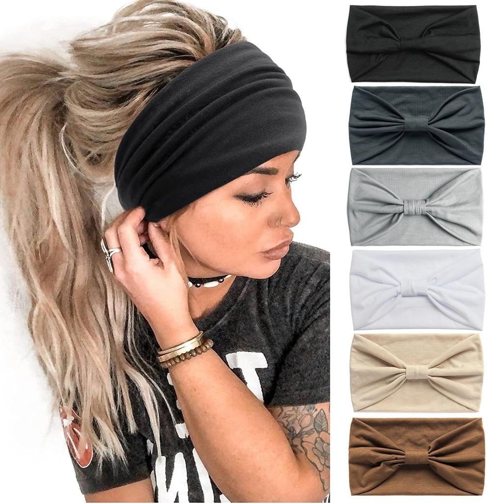 6 Fasce Per Capelli Con Nodo E Stampa Floreale: Morbide, Antiscivolo E Bohémien Per Donne E Ragazze - 3